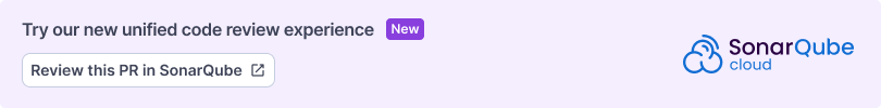 Review in SonarQube Review in SonarQube
